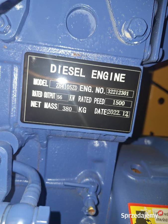 Sprzedam Agregat prądotwórczy 70kva Strzegowo