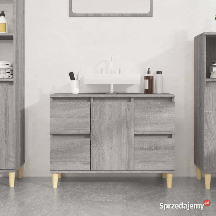 Szafka pod umywalkę szary dąb sonoma 80x33x60