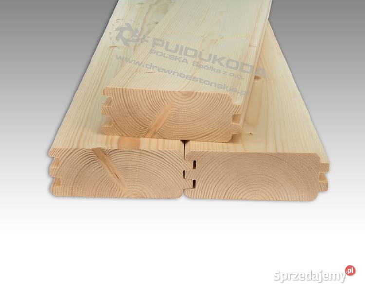 Blockhouse 44x121 świerk PUIDUKODA DOMKI Konin