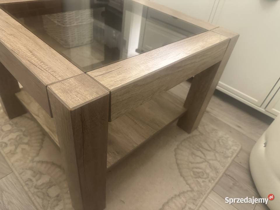 Stolik kawowy BRW 64 x 64 dąb kwadrat wielkopolskie Leszno