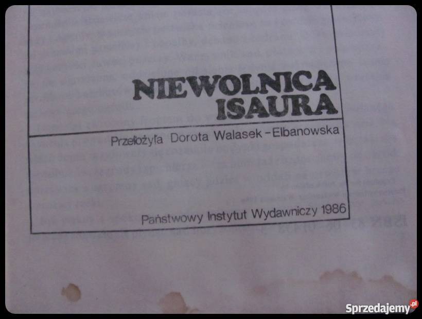Niewolnica Isaura Bernardo Guimaraes Rok wydania 1986 Proza i poezja Płock
