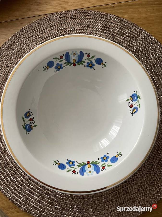 Lubiana wzór kaszubski miska PRL Pruszcz Gdański