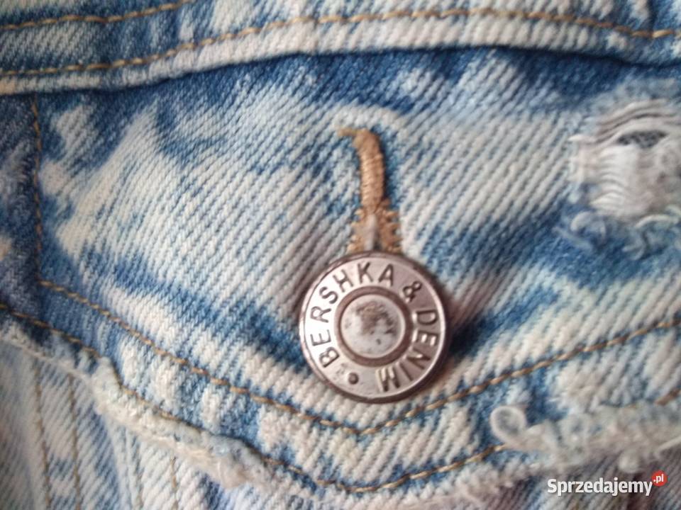 Kurtka Bershka XS Denim 100 bawełna dł 62 dł Katowice