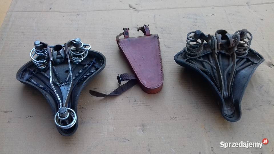 Skórzane siodełka i sakwa rowerowa Bytom sprzedam