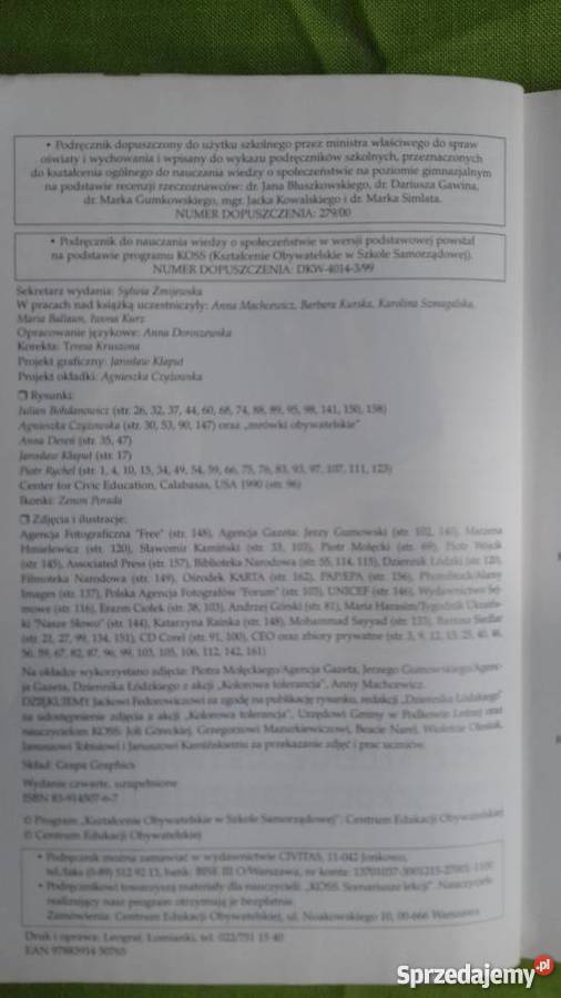 Wiedza o społeczeństwie w gimnazjum część 2 Małkinia Górna