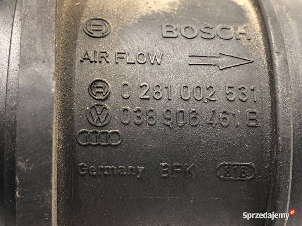 PRZEPŁYWOMIERZ VW TOURAN 038906461B 19 100 0310 podkarpackie