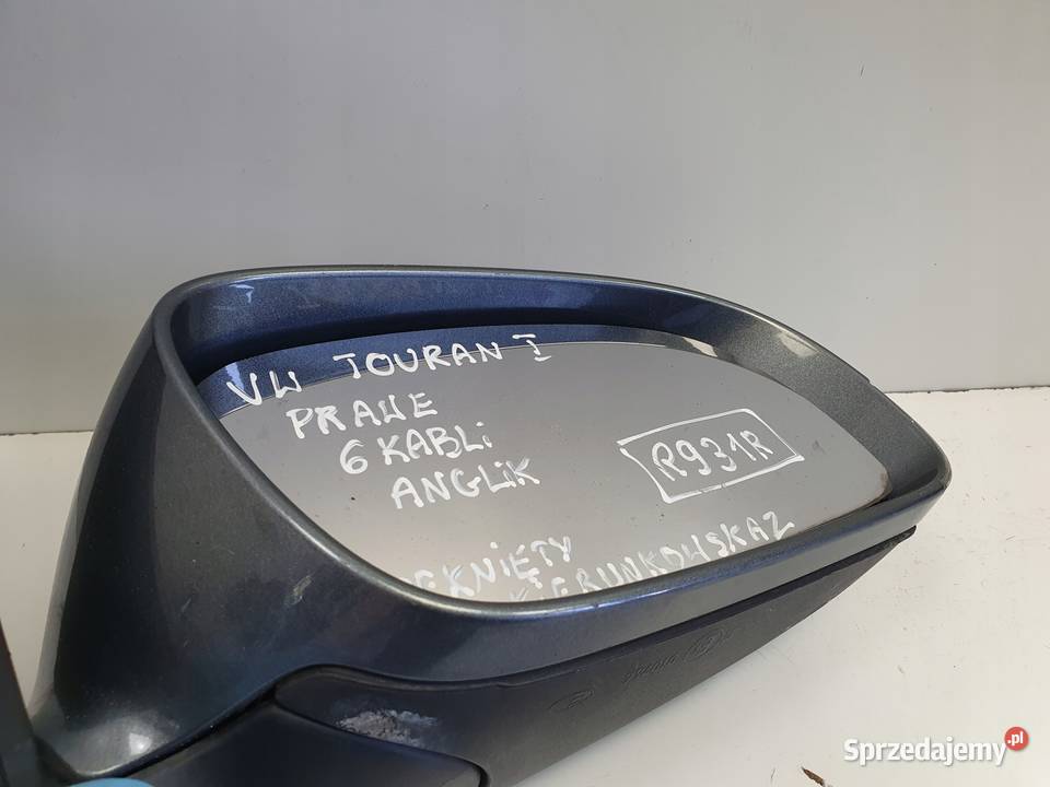 LUSTERKO PRAWE Vw Touran I 0306r PASAŻERA 6 Pin Rudka