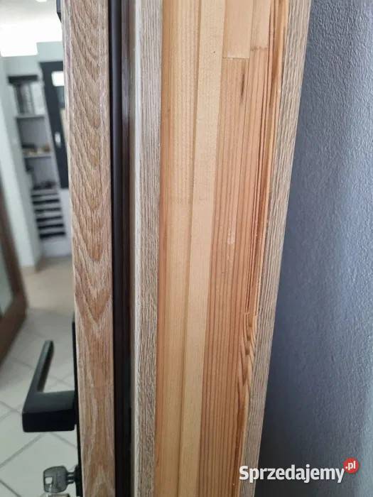 Drzwi wejściowe 80 90 prawe dąb turner 72mm Ełk