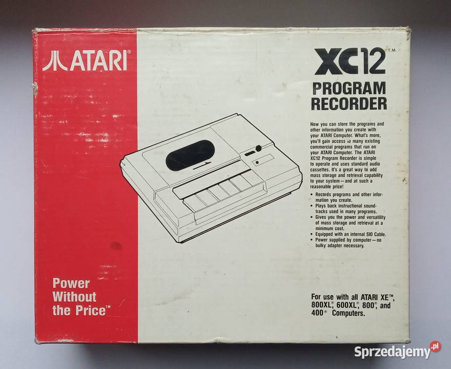 ATARI 12XC MAGNETOFON DO KOMPUTERÓW ATARI