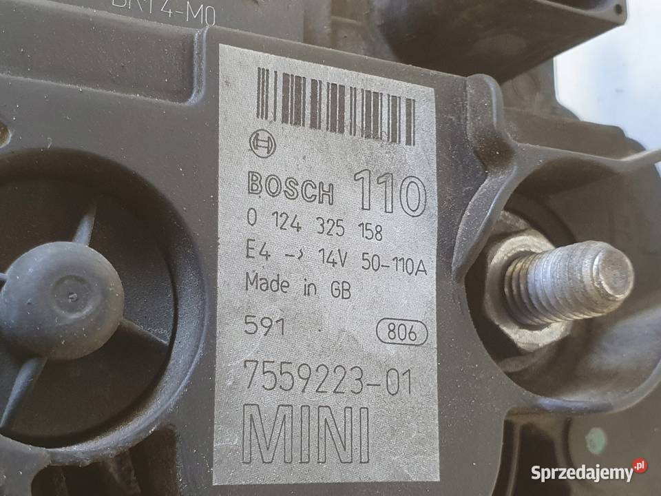 ALTERNATOR Mini One R50 R53 16 16V 110A bosch Rudka