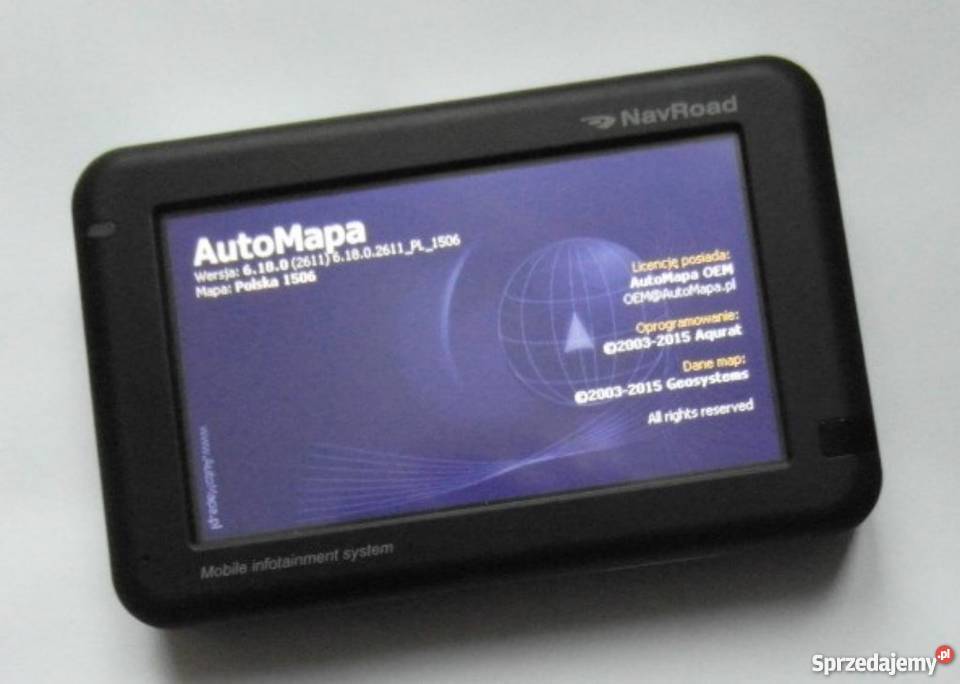 Nawigacja NAVROAD Q1 Nowa Mapy całego świata GPS i akcesoria Warszawa sprzedam