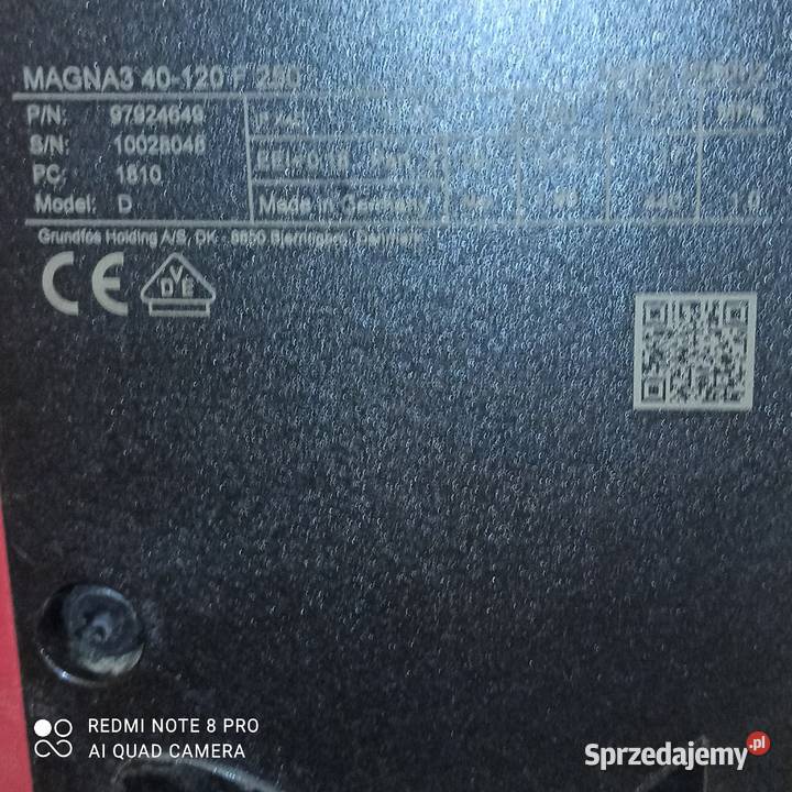 Pompa obiegowa Grundfos Magna 3 40120 F 250 Nowy Tomyśl