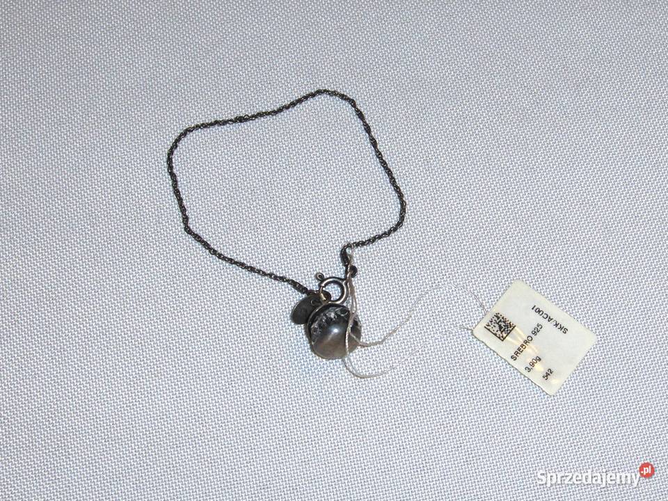 WKRUK Srebrna bransoletka z kryształem Swarovski Łódź