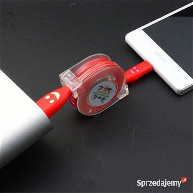 świecący przewód USB micro zmieniający kolory ze