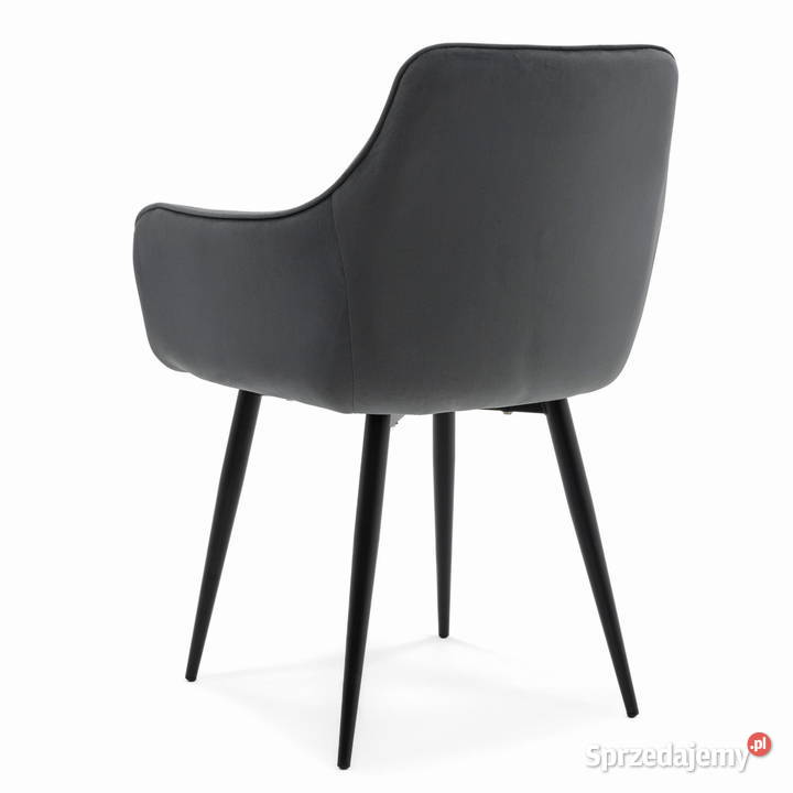 Szare Krzesło Tapicerowane Quattro Wysyłka 24H