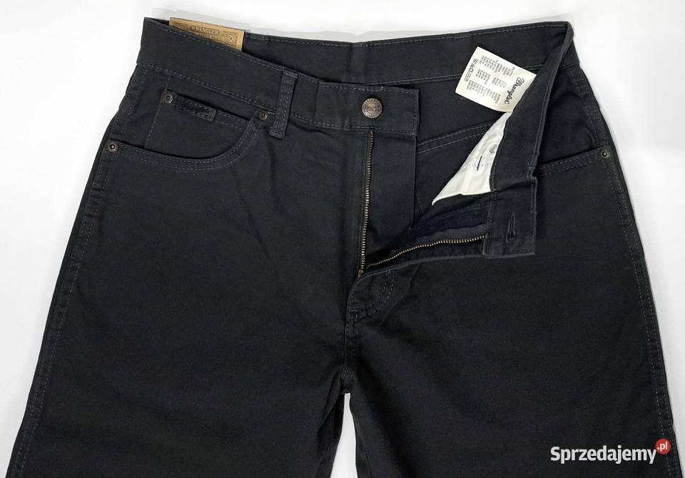 Spodnie męskie Wrangler Texas Stretch Navy Grey Odzież codzienna warmińsko-mazurskie Pisz