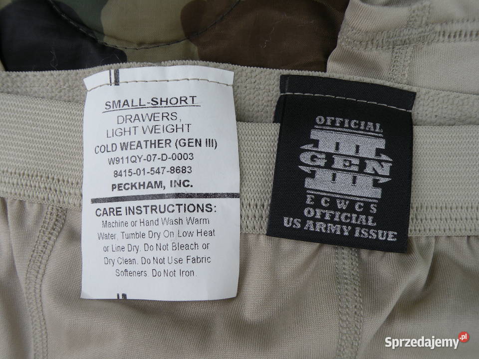 Kalesony Us Army ECWCS gen III POLARTEC small dolnośląskie Wrocław