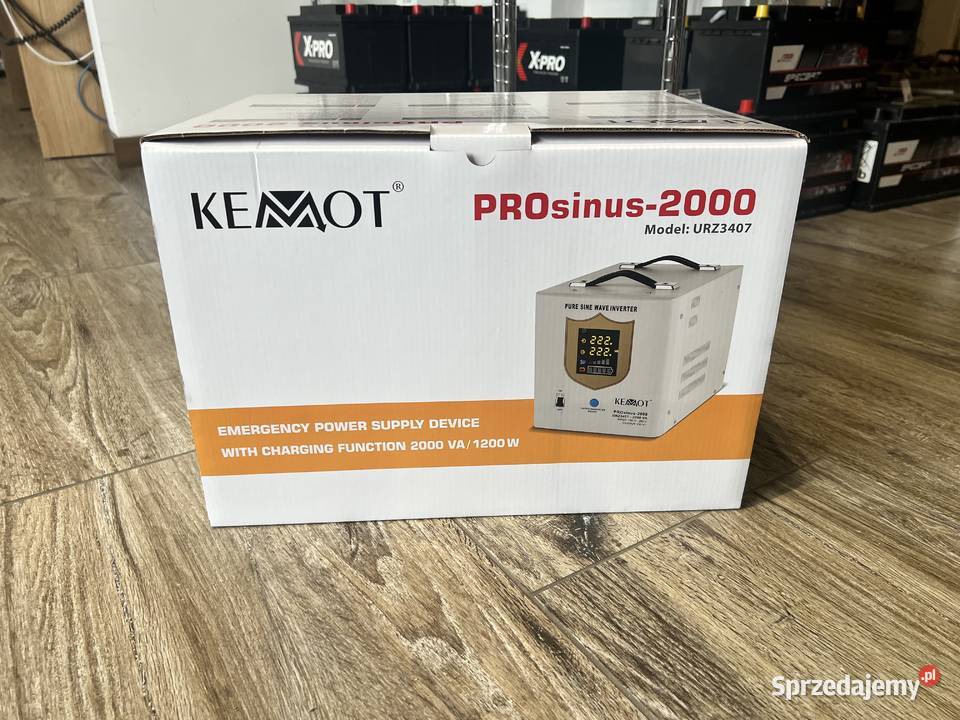 Zasilacz awaryjny KEMOT PROsinus2000 12V 230V Bełchatów sprzedam