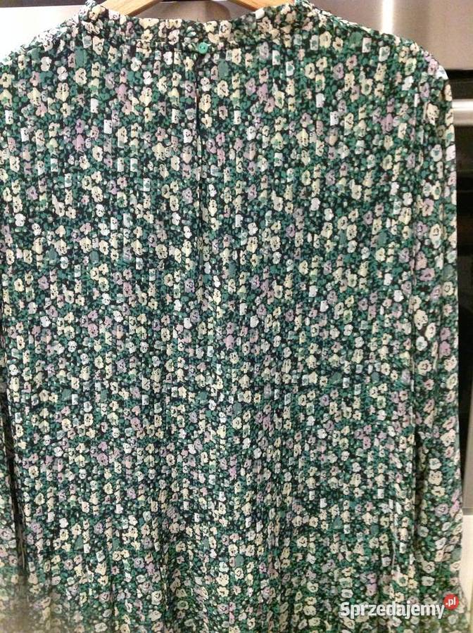 Sukienka Damska ICHI ML NOWA zielona Kwiatki lubuskie