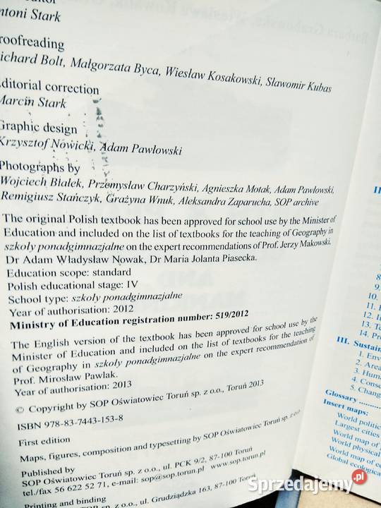 Grography earth people podręcznik angielsku Antykwariat Warszawa