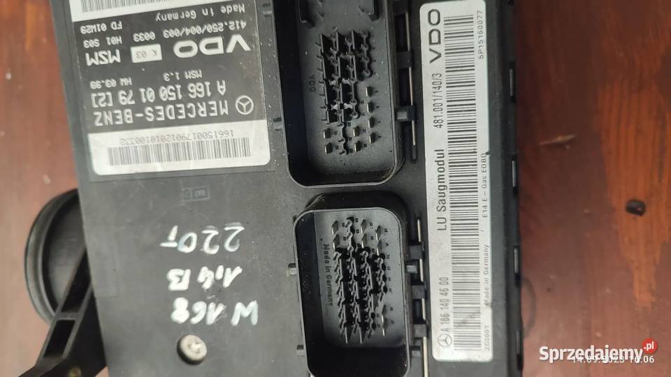 STEROWNIK MERCEDES W168 A1661500279 A1661404800 Włoszczowa