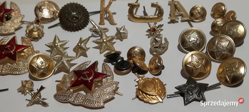 odznaczenia guziki ZSRR zestaw 1 MNXX11071 Warszawa