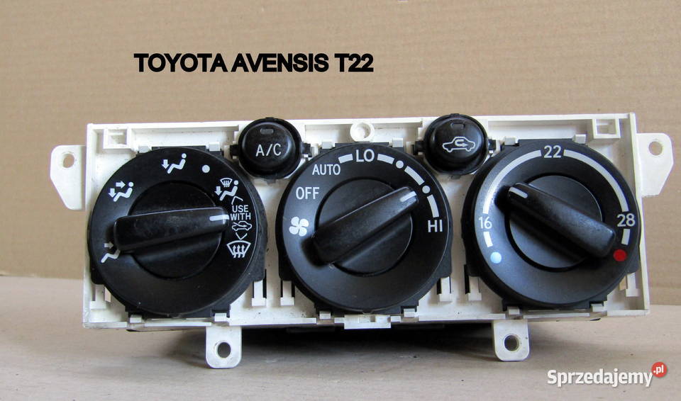 PANEL STEROWANIA NAWIEWAMI TOYOTA AVENSIS T22 Panele sterowania, przełączniki Mysłaków sprzedam