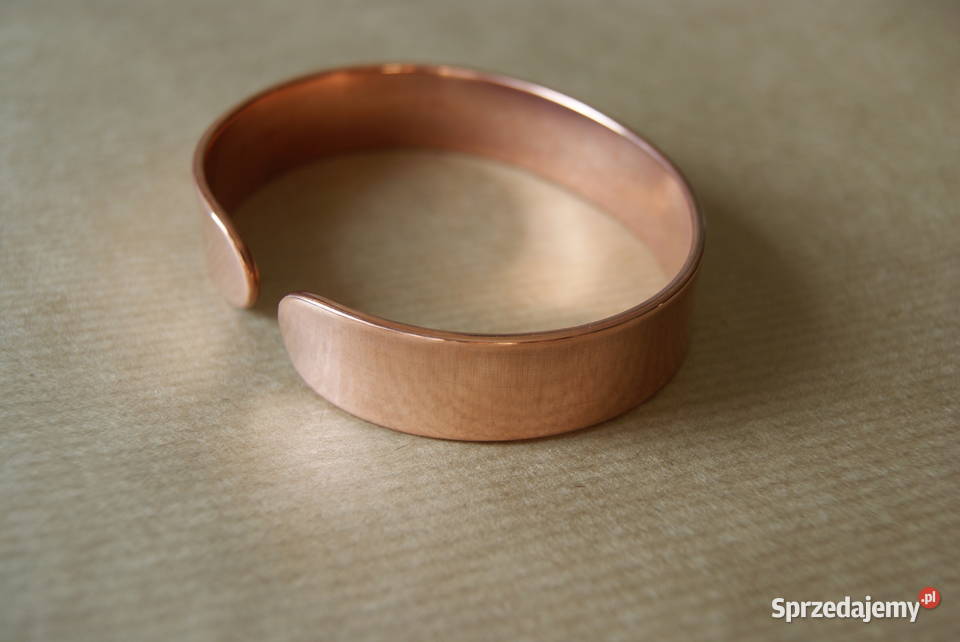 Bransoletka z miedzi rękodzieło artystyczne Rękodzieło