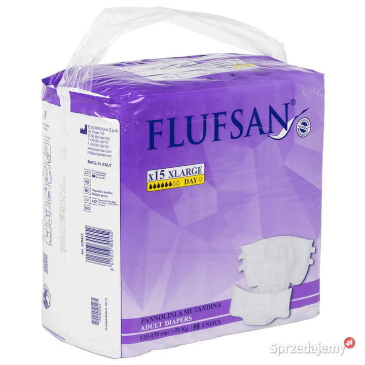 Flufsan Pieluchy dorosłych jednorazowe 15 Pozostałe Warszawa