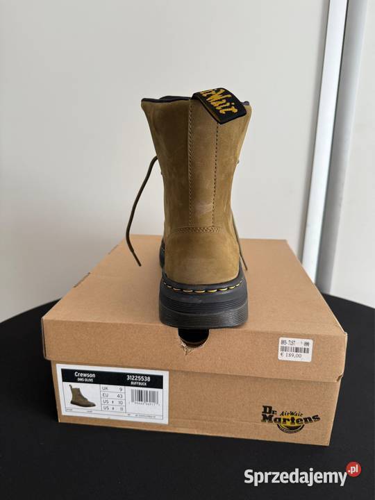 Dr Martens Crewson Olive 31225538 NOWE w pudełku Trekkingowe Zielona Góra