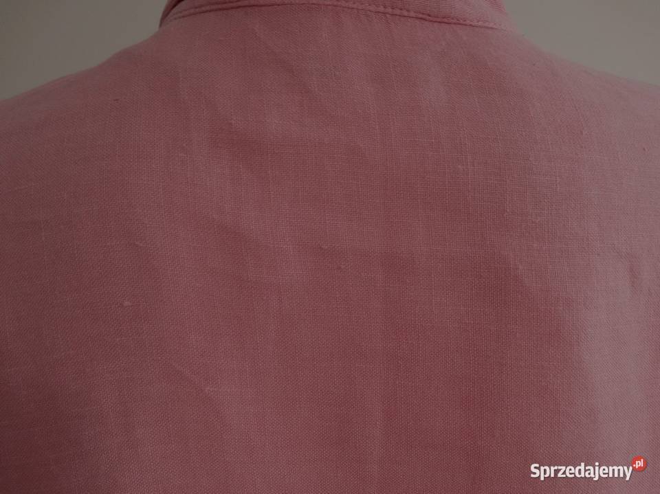 Koszula Lniana 100 Len Różowy Kolor Bluzka Zara Łomża sprzedam