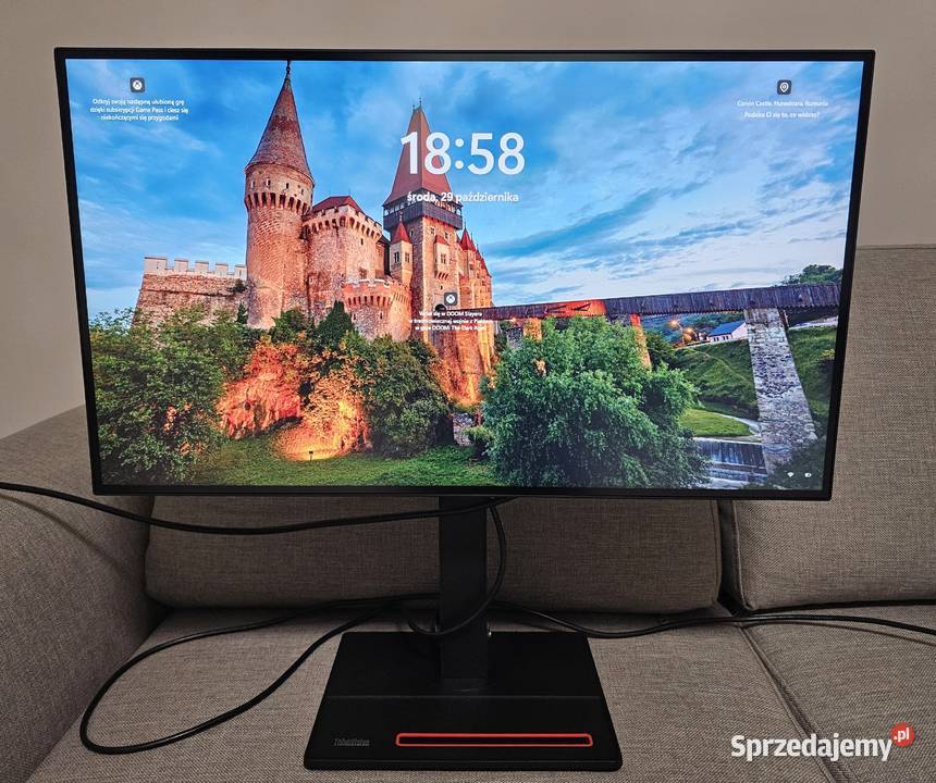 BEZRAMKOWY Monitor 27 LENOVO P27q20 2560x1440 Kraków