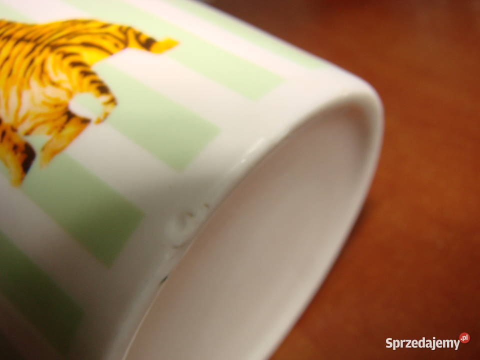 kubek z Tygrysami Porcelana i szkło Pruszcz Gdański