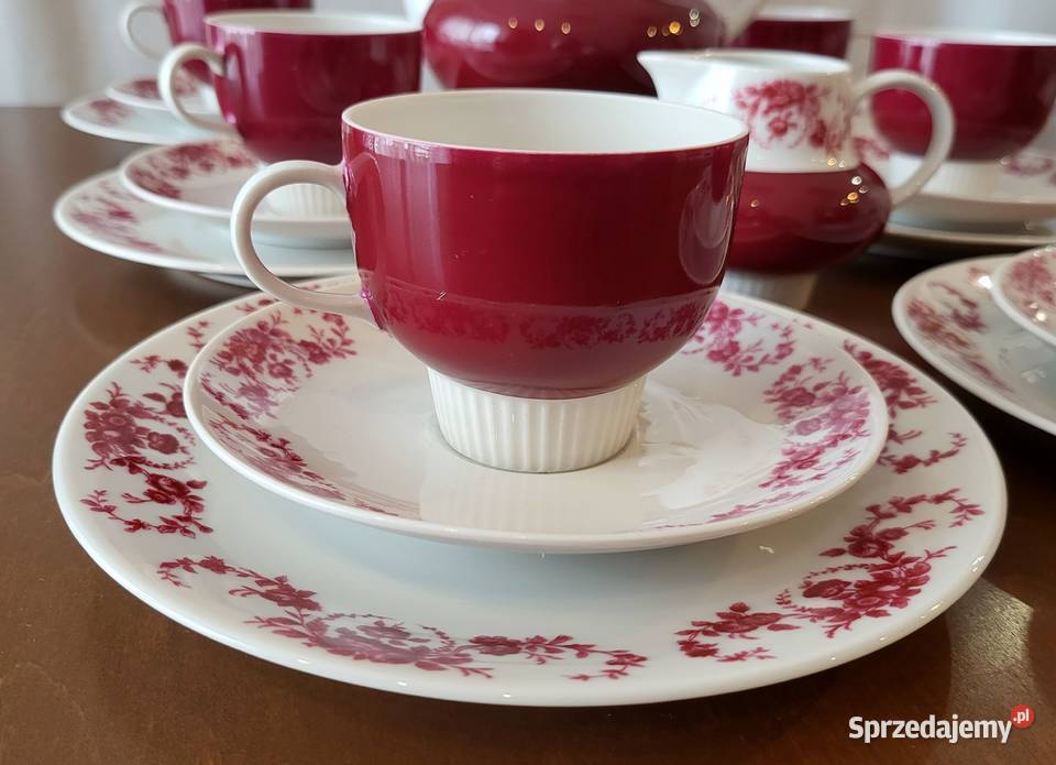 Kronester Bawaria fuksjowy serwis do kawy 6 osób Szczecin sprzedam