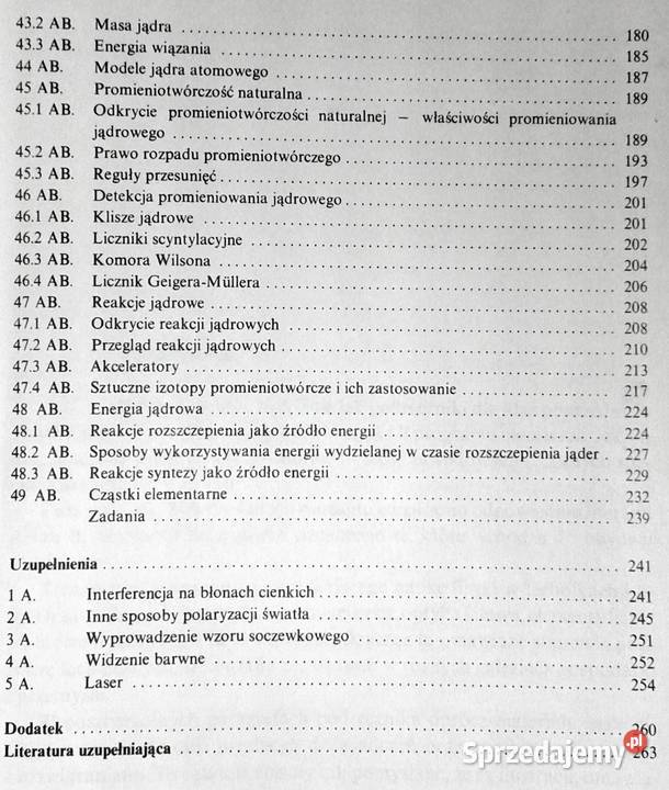 Fizyka kl 4 tech i liceum zawodowe K Chyla Rok wydania 1990 lubelskie Chełm