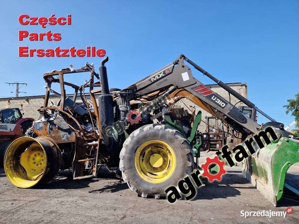 John Deere 6105MC części skrzynia biegów silnik Byków