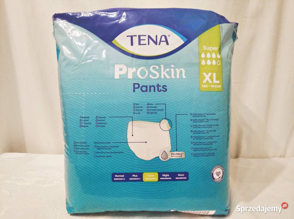 TENA Super XL Majtki chłonne pieluchomajtki mazowieckie Warszawa
