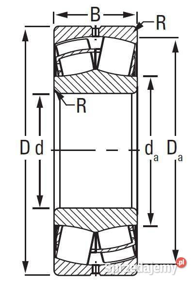 Łożysko baryłkowe samonastawne 65x1200 mmx31mm Kamionna