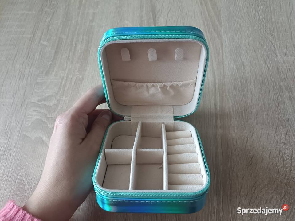 Mała szkatułka na biżuterię turkusowa Szkatułki i pudełeczka Kwidzyn