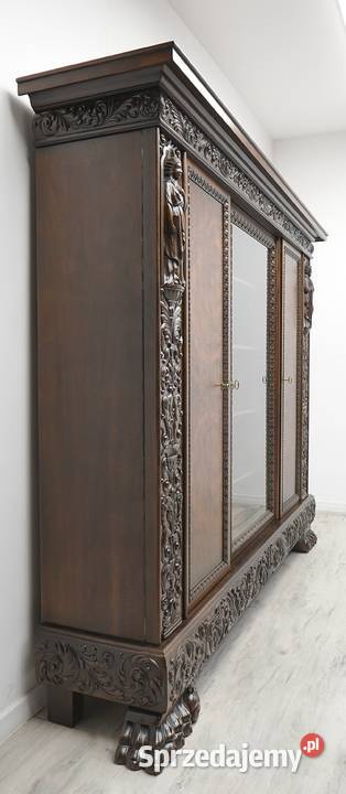 Antyczna biblioteka z lat 40tych renowacji Antyki, Sztuka, Kolekcje