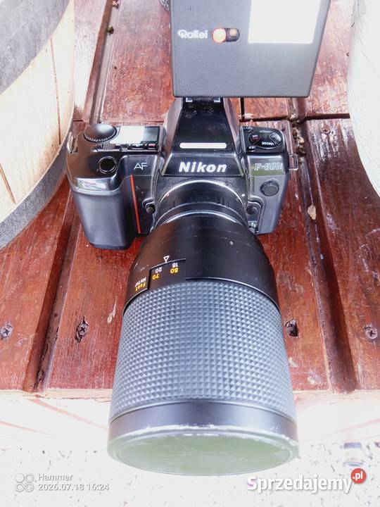 Piękny Aparat Nikon AF F801 S stan idealny dolnośląskie Twardogóra