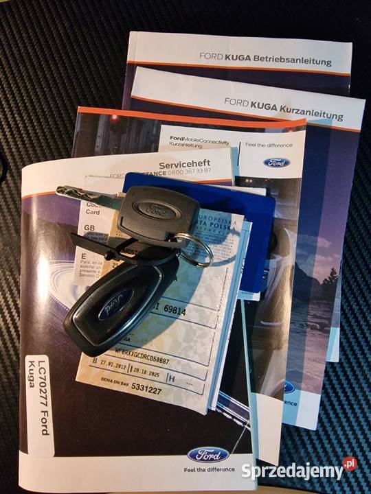 FORD KUGA TITANIUM 20 TDCi 4x4 140 2012r lubelskie Biała Podlaska