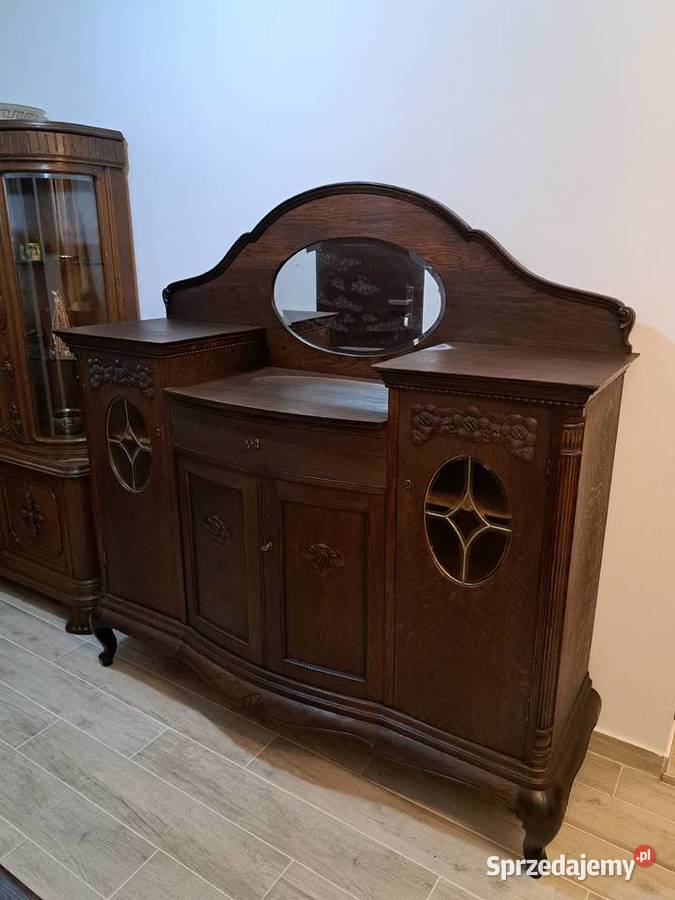 Piękna komoda ludwikowska z lustrem Myślibórz