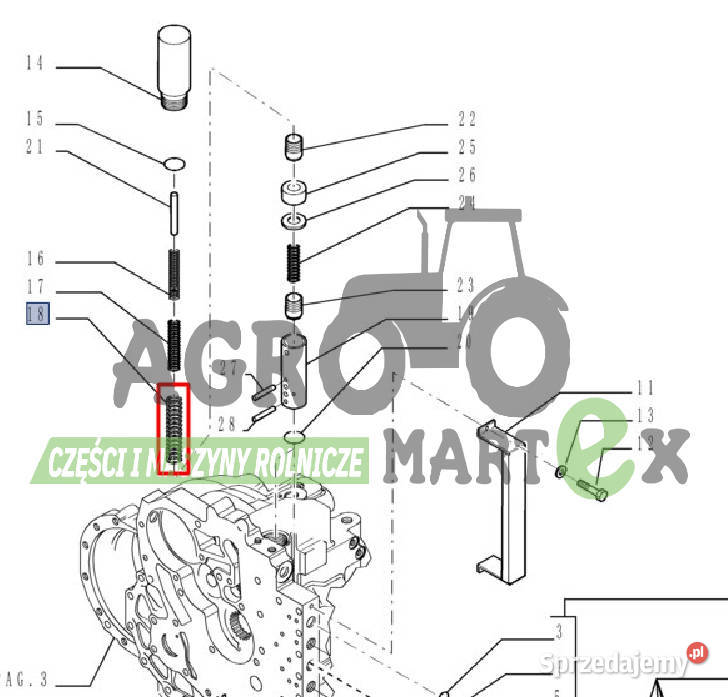 219331A1 76086338 SPRĘŻYNA CNH Wichrów