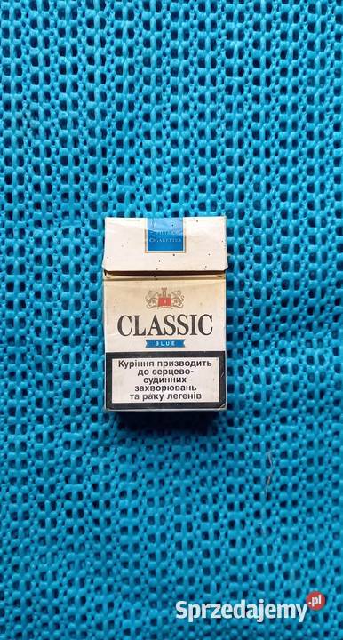 Classic Blue Paczka kolekcjonerska papierosów mazowieckie Małkinia Górna