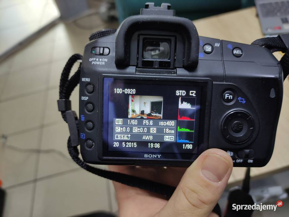 Sony Alpha 200 2 obiektywy torba ładowarka karta Piotrków Trybunalski