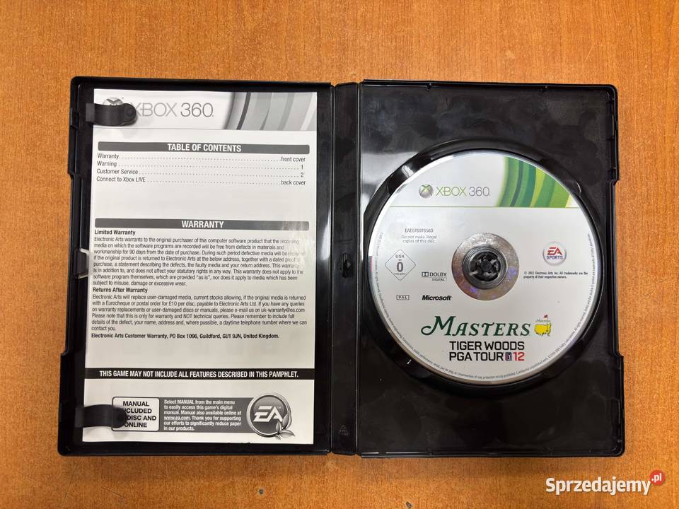 Gra Tiger Woods PGA Tour 12 Masters Xbox 360 PAL warmińsko-mazurskie
