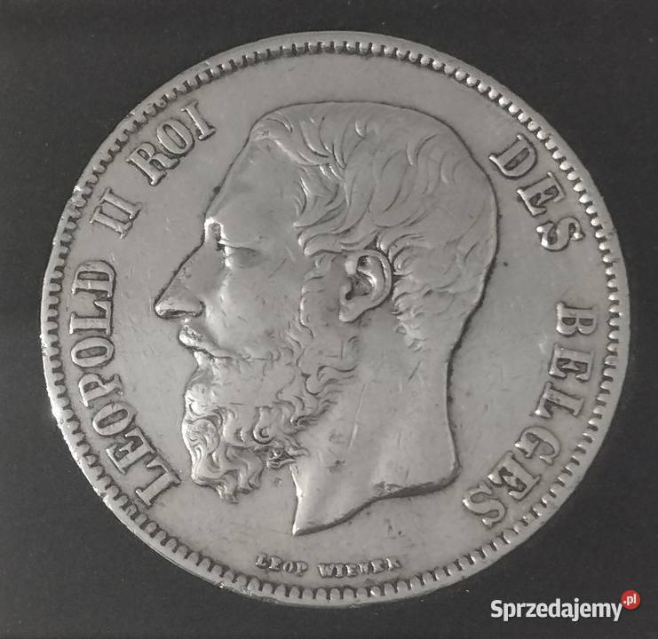 LEOPOLD II REY srebro r1871 dolnośląskie Wrocław