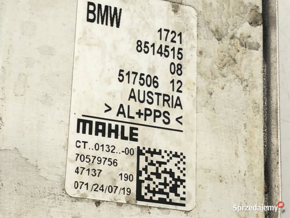 CHŁODNICA OLEJU BMW G01 8514515 20 190