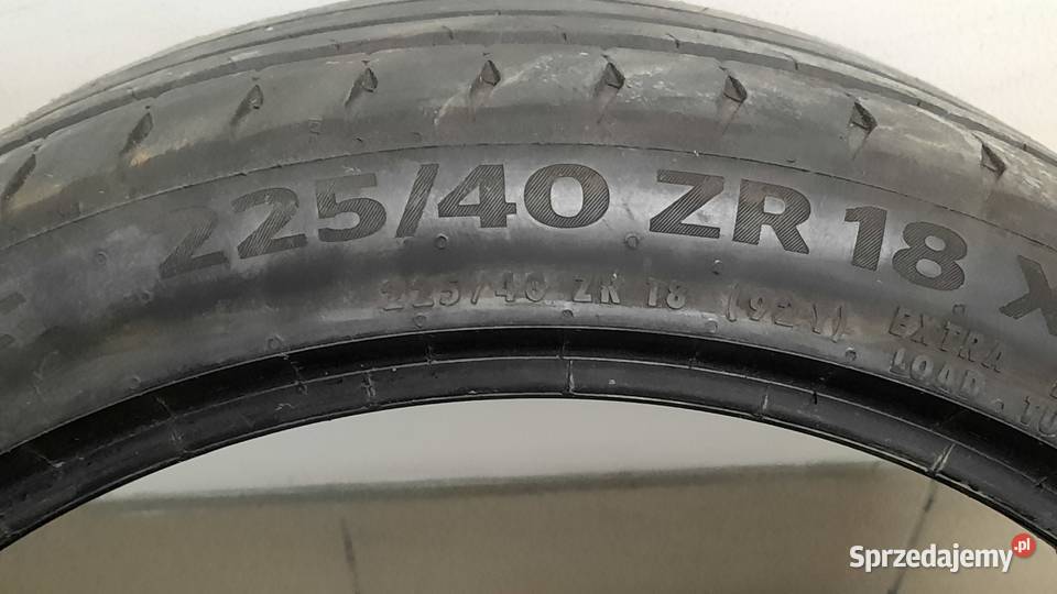 CONTINENTAL SPORTCONTACT 7 22540ZR18 92Y XL 1 18cale mazowieckie Warszawa